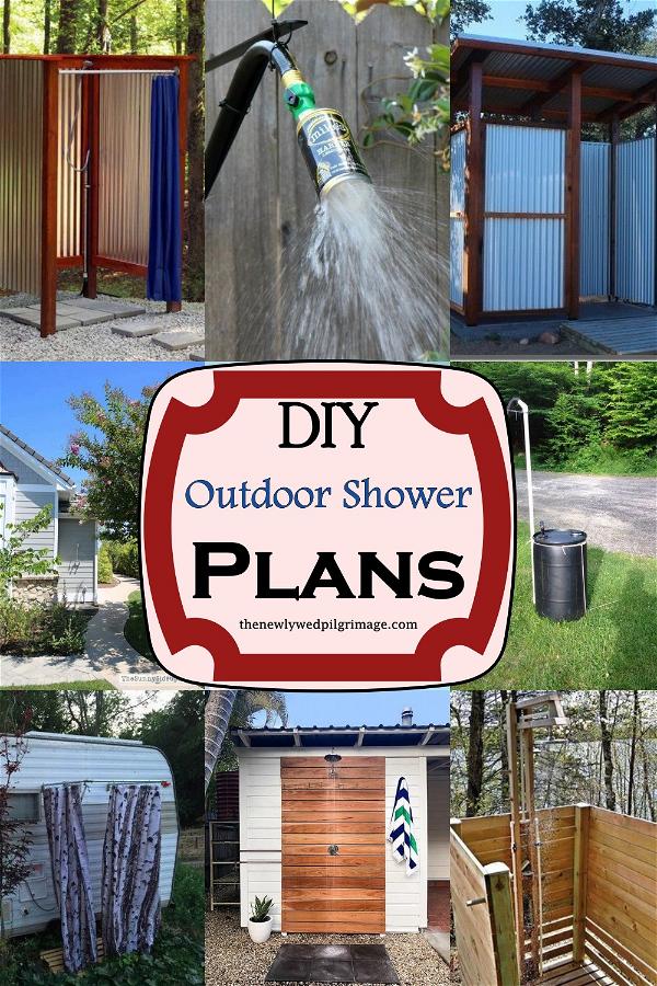 23 DIY Outdoor Shower Plans For Summer Season Mint Design Blog