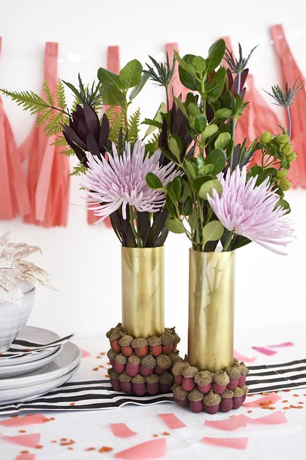Affordable Fall Acorn Centerpiece