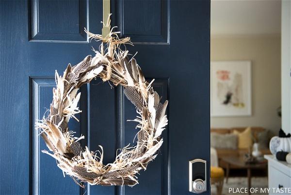 Bohemian Feather Wreath For 