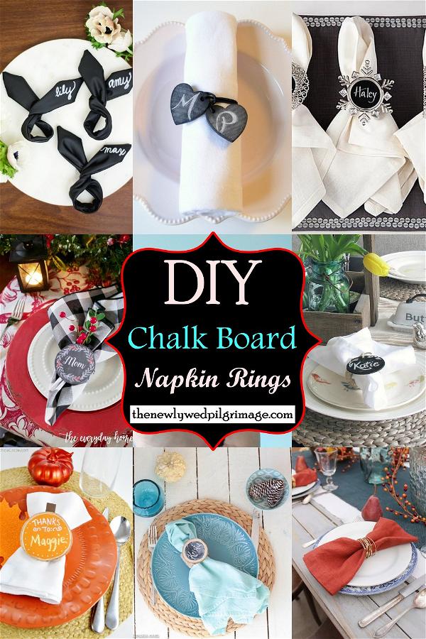 Chalk Board Napkin Rings