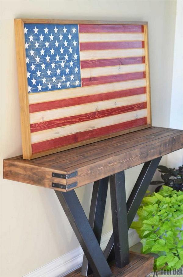 DIY Patriotic Wood Flag