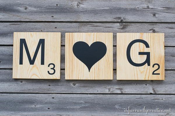 DIY Scrabble Tiles