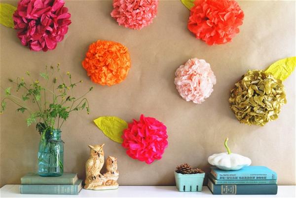 DIY Tissue Paper Flower Backdrop