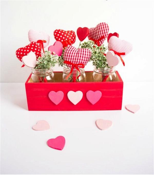 DIY Valentine Heart Bouquet