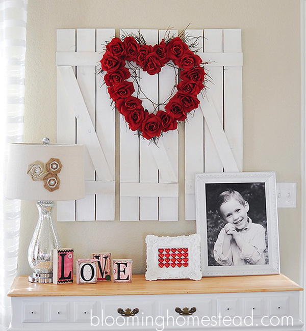 DIY Valentine Wreath 