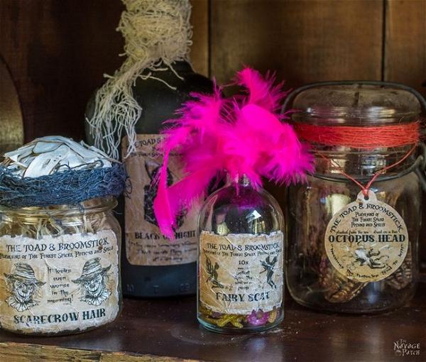 Halloween Apothecary Jars And Free Printable Labels