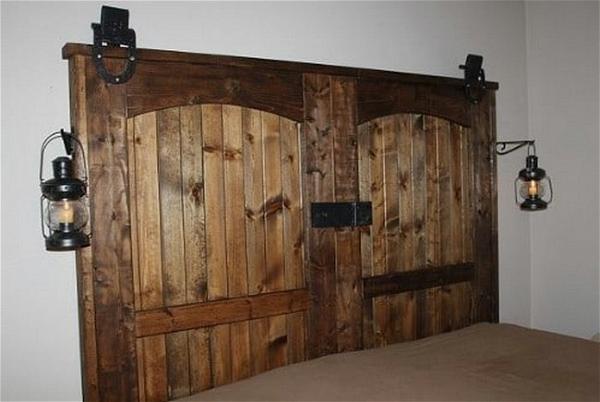 How To Build A Rustic Barn Door Headboard decor