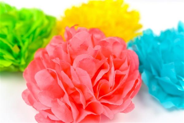 How To Make Tissue Paper Flowers Four Ways