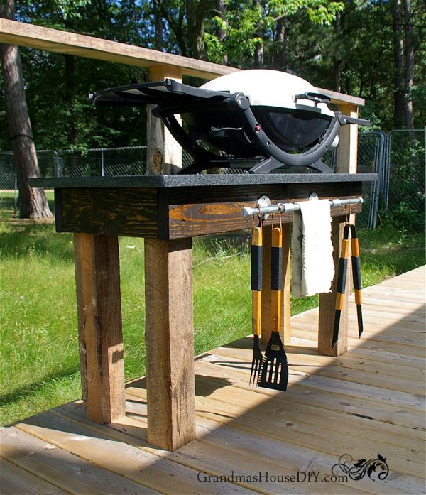 Repurpose Old Furniture for This Attractive Grill Station