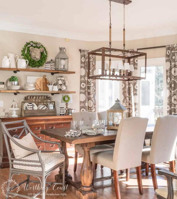 Rustic Farmhouse Breakfast Area Reveal