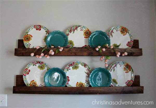 Rustic Simple DIY Ledge Shelf decor