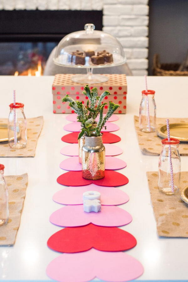 Valentines DIY Table Runner