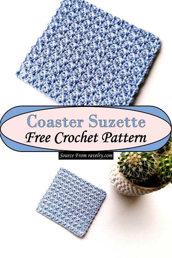 Crochet Coaster Suzette Pattern