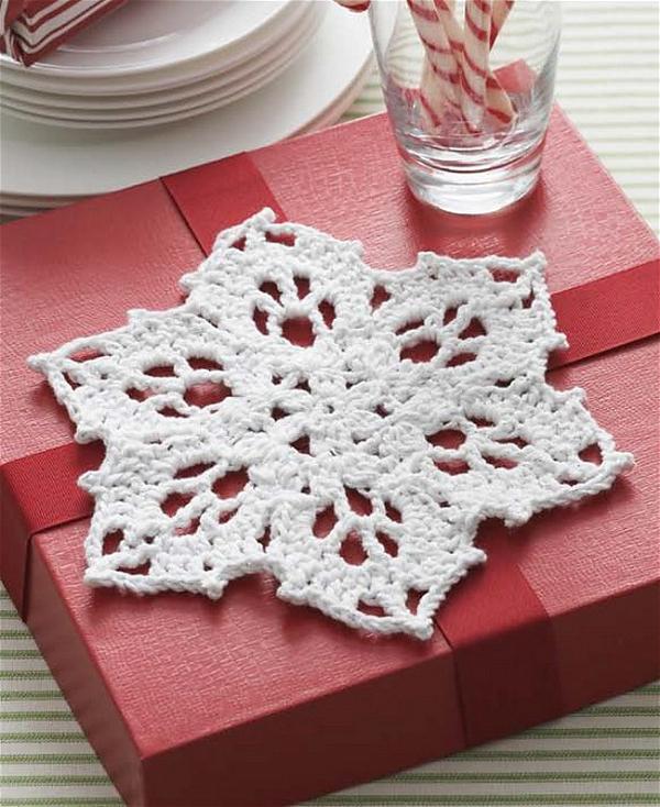 Crochet Snowflake Dishcloth