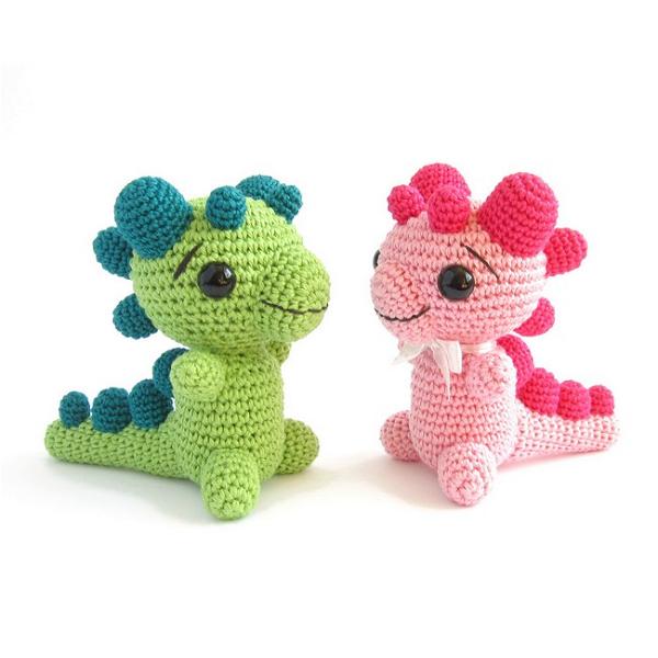 Crocheted Rattle – Baby Dragon