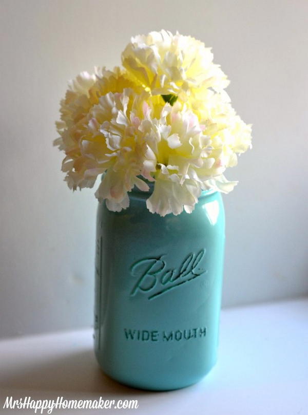 DIY Mason Jar Vases 1