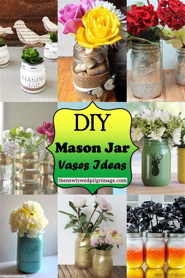 DIY Mason Jar Vases Ideas 1