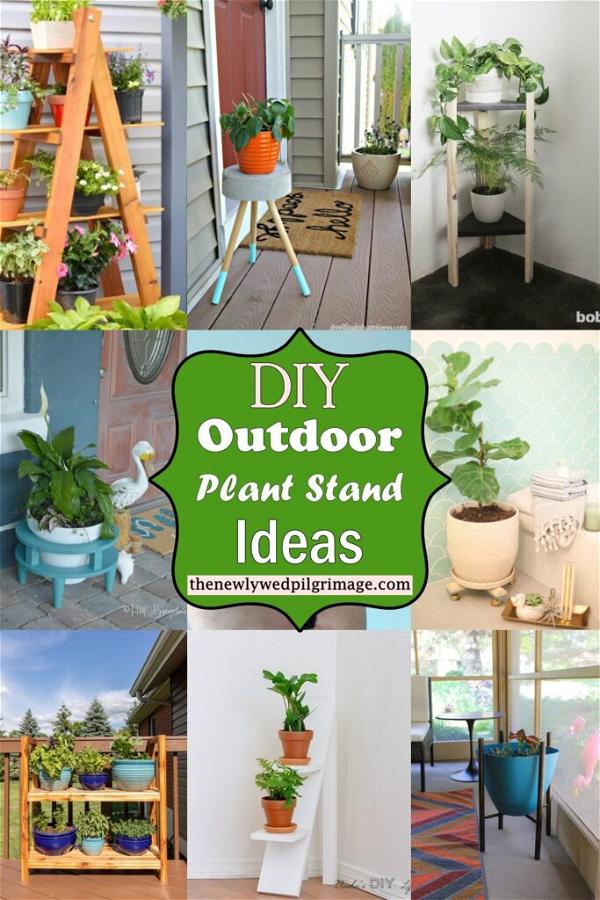 41 DIY Outdoor Plant Stand Ideas - Mint Design Blog