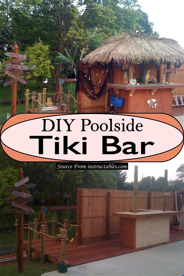 DIY Poolside Tiki Bar