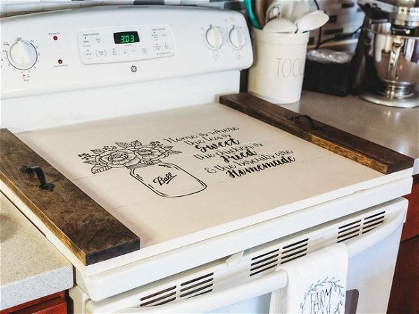 25 DIY Noodle Board Projects: How To Make A Stovetop Cover