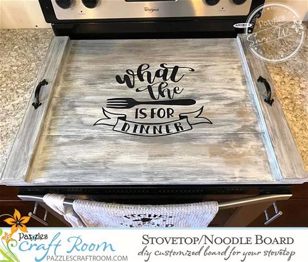 How to Make a Noodle Board Stove Top Cover - Glam Style - Tutorial