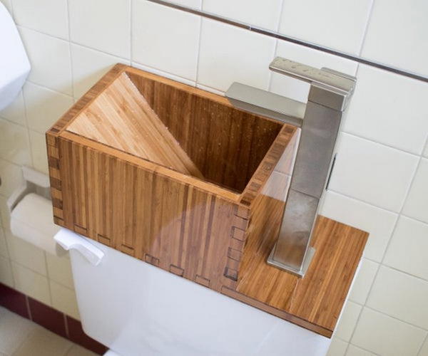 DIY Toilet Top Sink