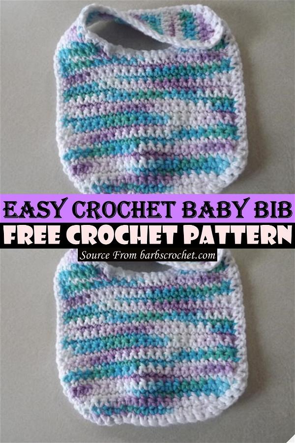 Easy Crochet Baby Bib 1