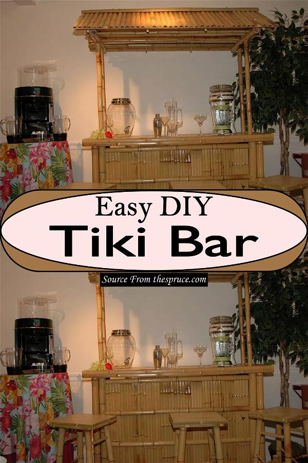 Easy DIY Tiki Bar