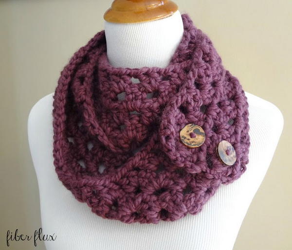 Fiona Button Scarf