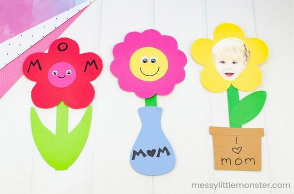 Flower Template For Mix & Match Flower Craft