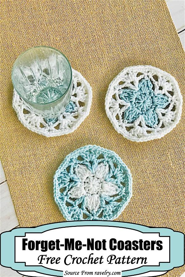 Forget-Me-Not Coasters