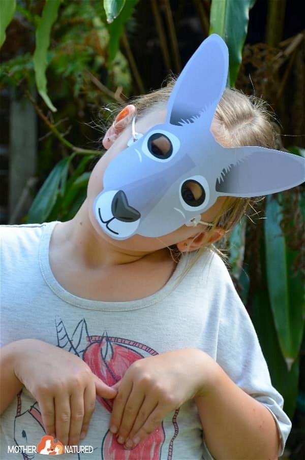 Free Kangaroo Mask Printable For Little Jumpers