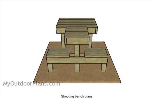 Free Shooting Bench Plan by My Outdoor Plans