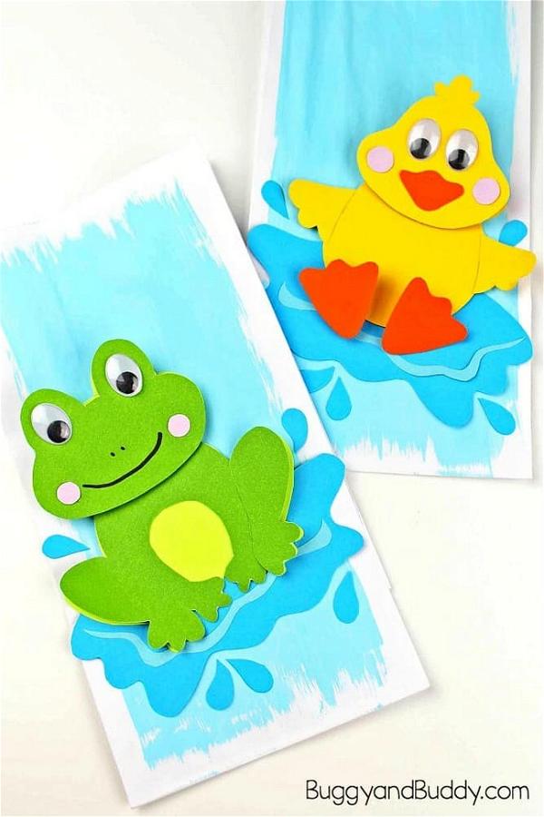 Frog Craft And Duck Craft For Kids With Template