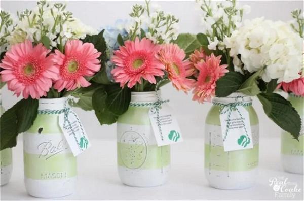 Gift Ideas Make Gorgeous Mason Jar Vases