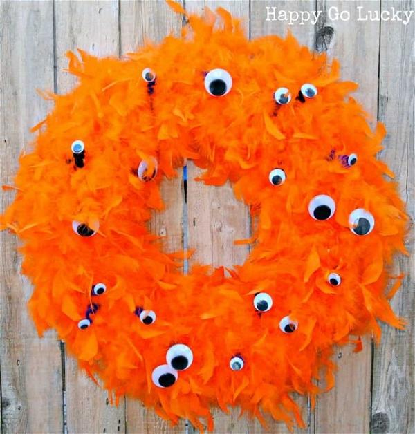 Halloween Monster Wreath