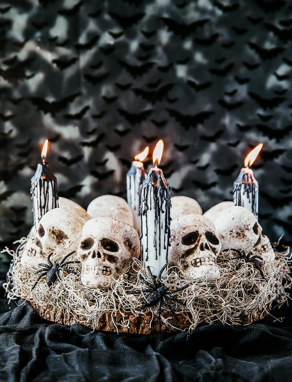 Halloween Skull Centerpiece