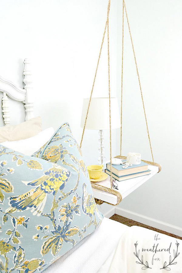 How To Make A Hanging Nightstand