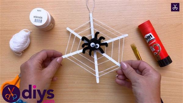 How To Make A Spider Web Decoration For Halloween