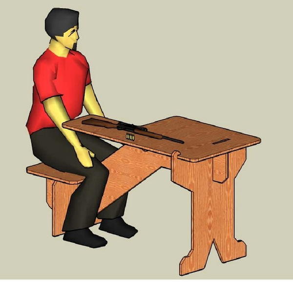 Knockdown Shooting Bench Plans