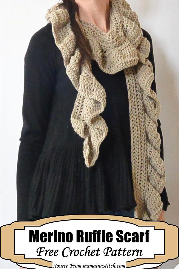 Merino Ruffle Scarf