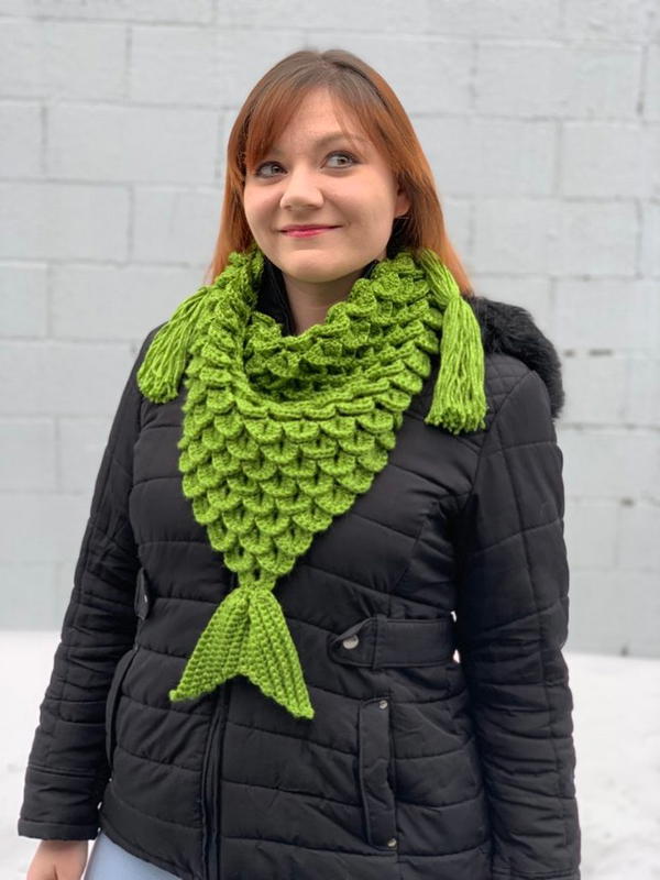 Mermaid Triangle Scarf