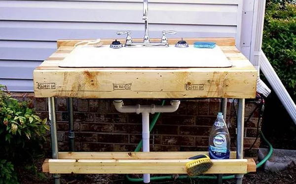 Outdoor Garden Sink DIY