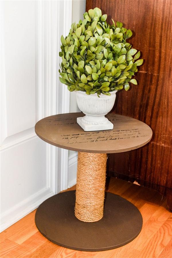 Rope Spool Plant Stand