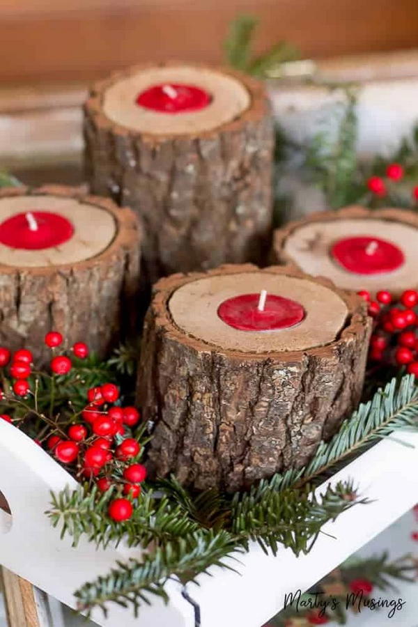 Rustic Wood candlelight 