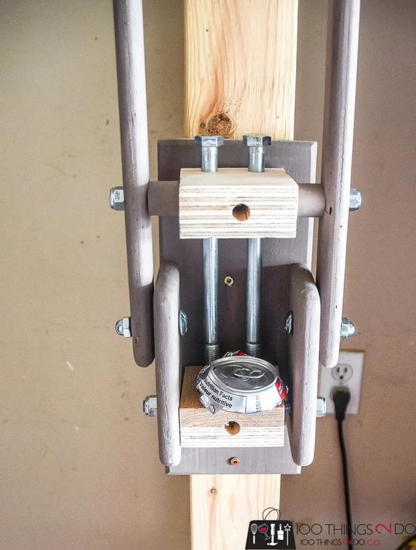 Scrap Wood Challenge DIY Can Crusher