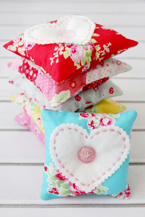 Sweet Fabric And Felt Lavender Sachets