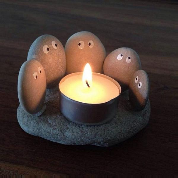 The Rock Candle Holder