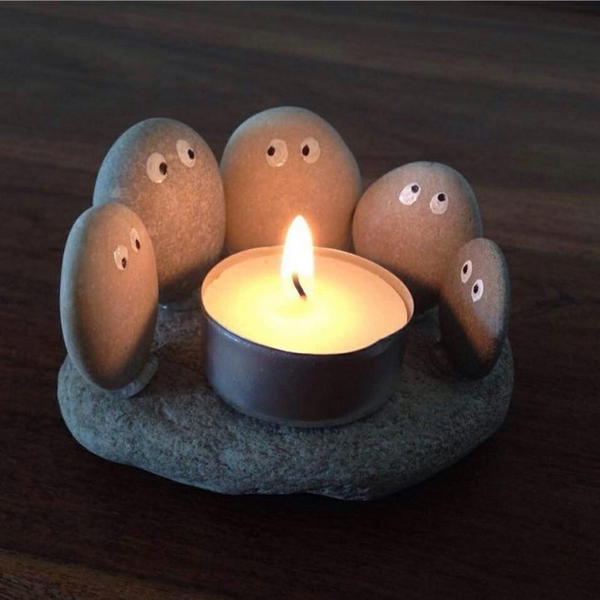 The Rock Candle Holder