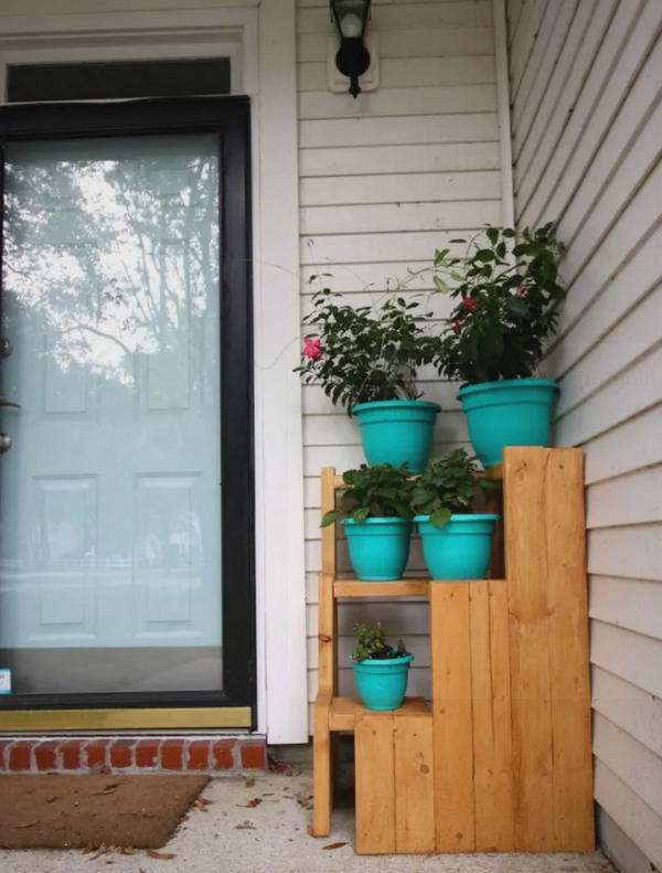 Tiered Corner Plant Stand